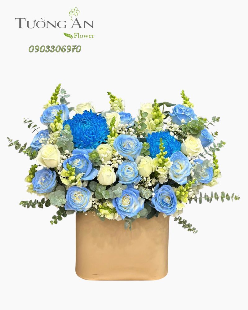  Hoa Cắm Hộp Thanh Vân Cát Tường - HCH29 