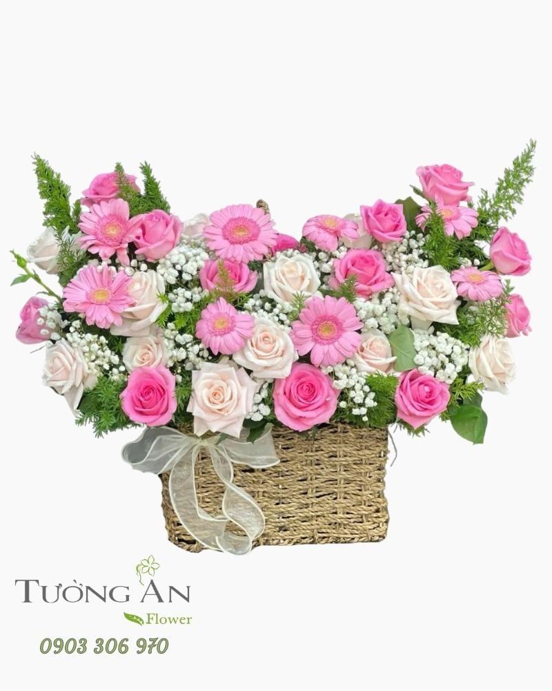  Giỏ Hoa Hồng Ngọt Yêu Thương - GH19 