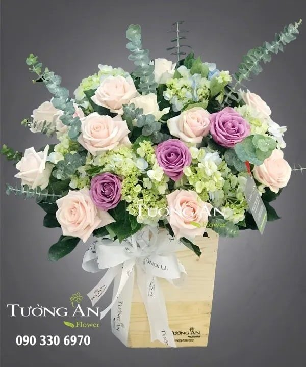  Hoa Cắm Hộp Nhẹ Nhàng - A230 