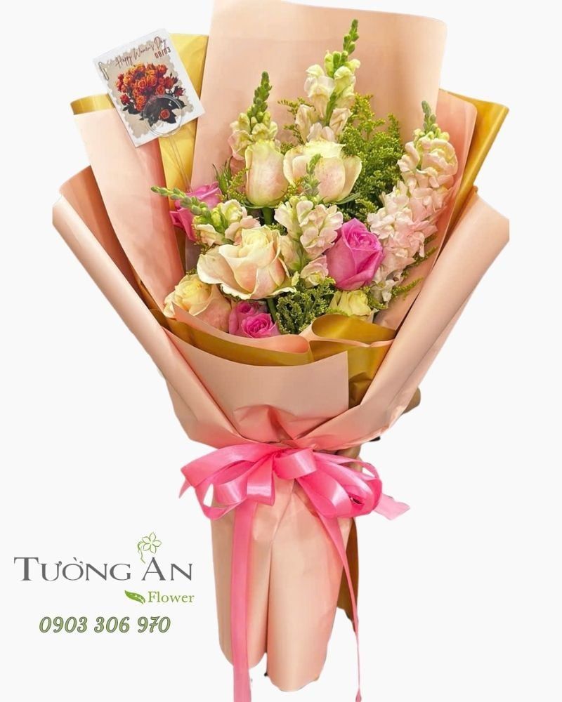  Bó Hoa Ngọt Ngào Nàng Xuân - HBD62 