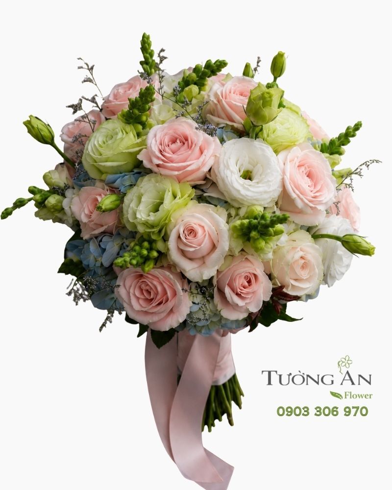  Bó Hoa Cưới Sắc Trắng Ngày Thơ - BHC24 
