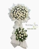 Vòng Hoa Chia Buồn Tuyết Trắng An Nhiên - HTL49 
