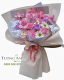  Bó Hoa Sáp Vườn Hồng Tím Mộng - HST49 