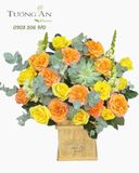  Hoa Cắm Hộp Sắc Nắng Tươi Vui - HCH126 