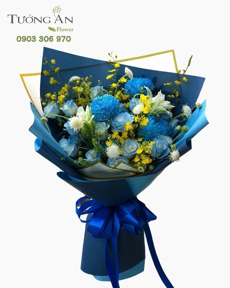  Bó Hoa Lam Khúc Hy Vọng - HBD103 