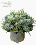  Giỏ Hoa Lam Sương Thanh Khiết - GH33 
