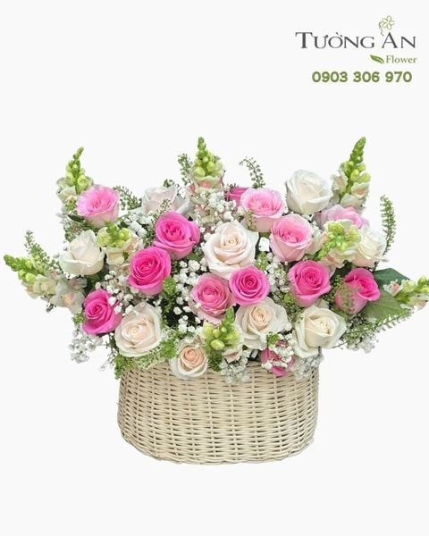 Giỏ Hoa Khúc Tình Mộng Mơ - GH28