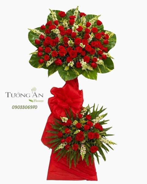 Hoa Chúc Mừng Hồng Đỏ Phát Tài - HCM63