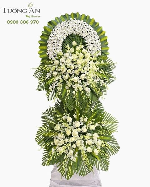 Vòng Hoa Chia Buồn Vòng Hoa Vĩnh Kính - HTL57