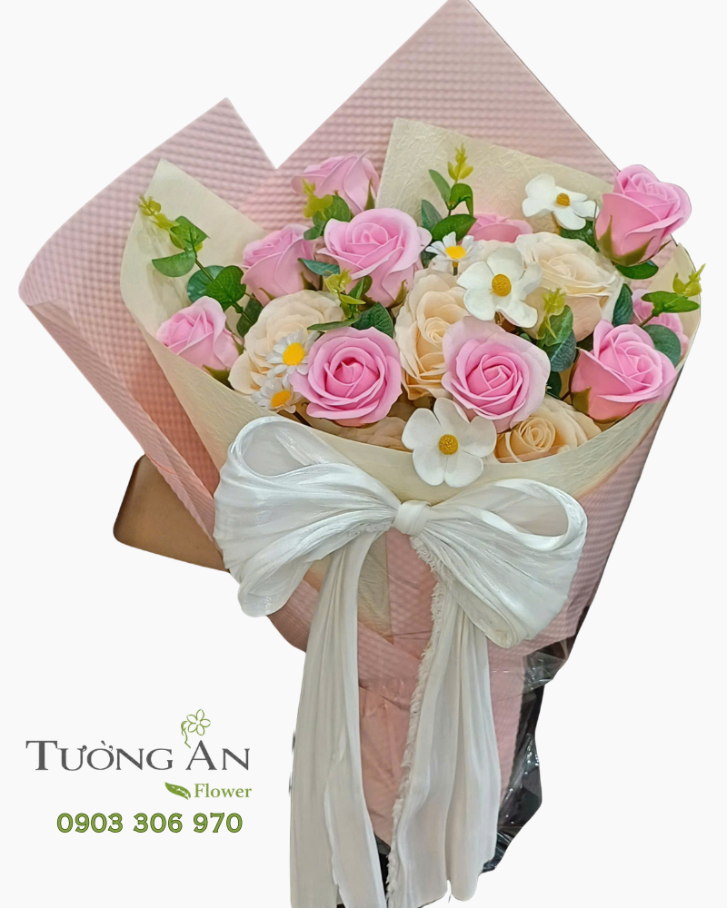  Bó Hoa Sáp Mùa Hồng An Nhiên - HST46 