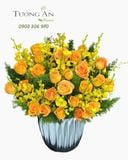  Hoa Cắm Hộp Nắng Vàng Phồn Hoa - HCH81 