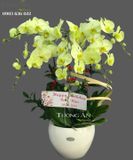  Chậu 6 Cành Lan Hồ Điệp Xanh Bơ - S980 