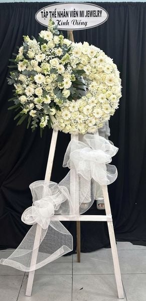 Vòng Hoa Chia Buồn Lời Tiễn Thanh Khiết - HTL33