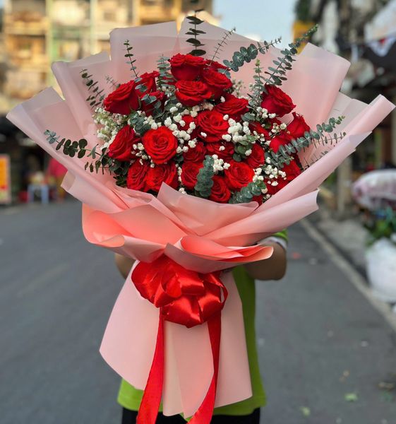 Bó Hoa Đỏ Một Đời Thương - HBD34