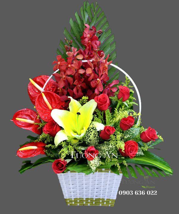  Giỏ Hoa Chúc Mừng - S19 