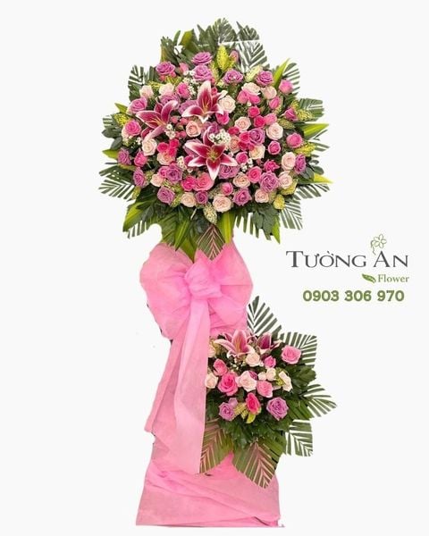 Hoa Chúc Mừng Mộng Hồng Vinh Hoa - HCM108