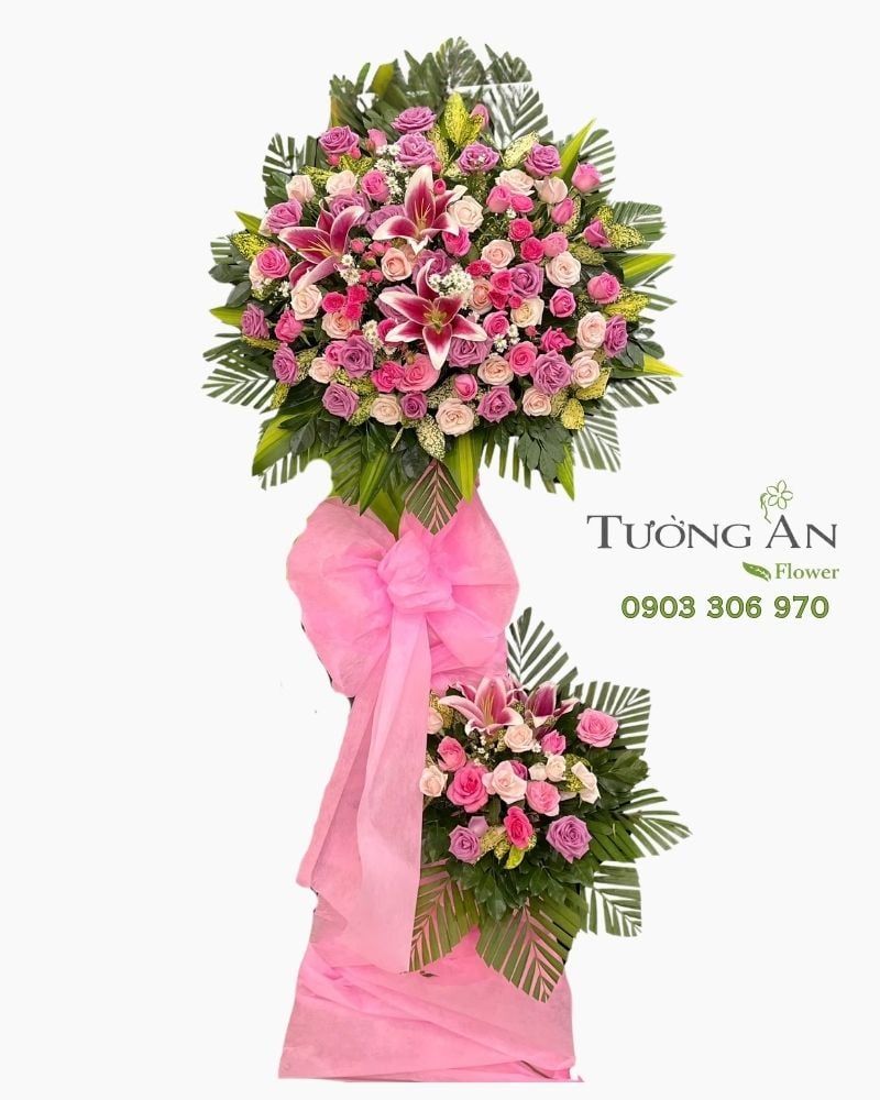  Hoa Chúc Mừng Mộng Hồng Vinh Hoa - HCM108 