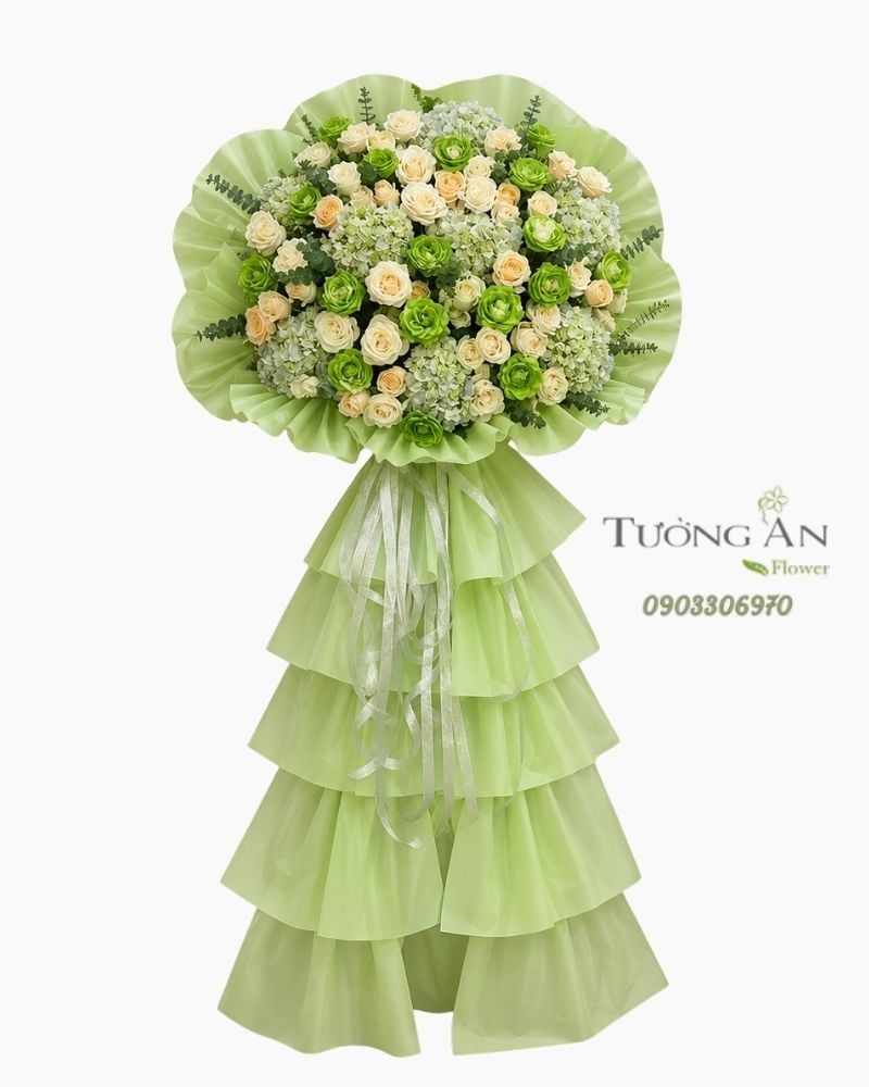  Hoa Chúc Mừng Thanh Ngọc Khai Hoa - HCM64 