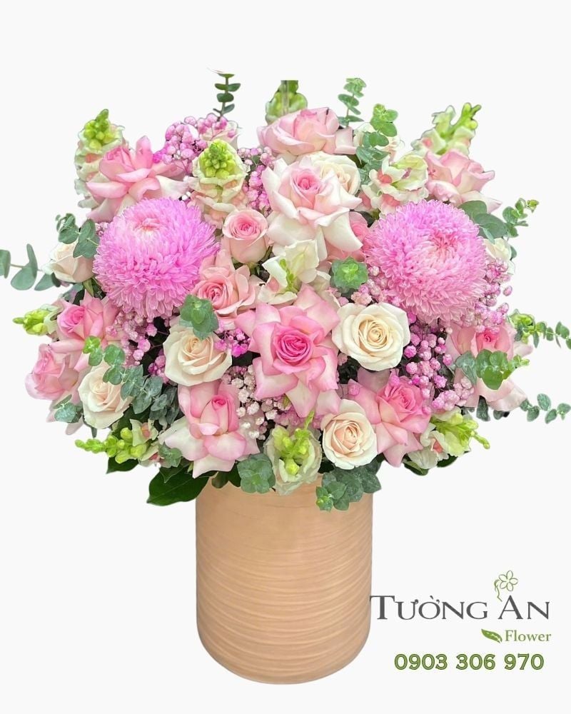  Hoa Cắm Hộp Khúc Ca Dịu Dàng - HCH148 
