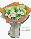  Bó Hoa Sáp Sắc Xanh Tươi Mát - HST44 