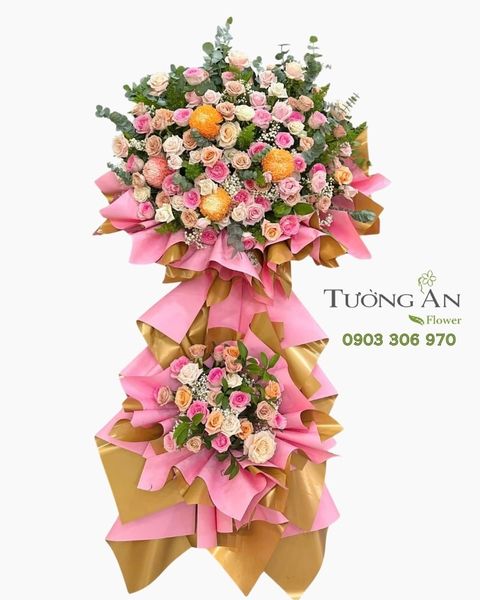 Hoa Chúc Mừng Hồng Kim Phú Quý - HCM98
