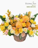  Giỏ Hoa Ánh Vàng Phồn Hoa - GH40 