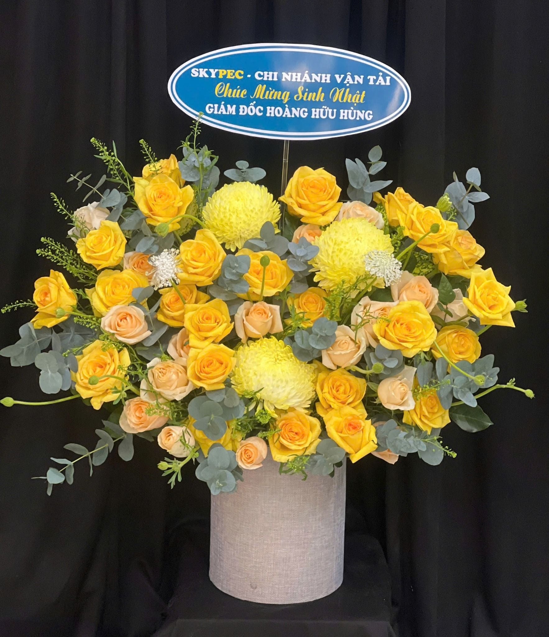  Hoa Cắm Hộp Hoàng Dương An Thịnh - HCH88 