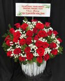  Hoa Cắm Hộp Đỏ Nhiệt Thành - HCH86 