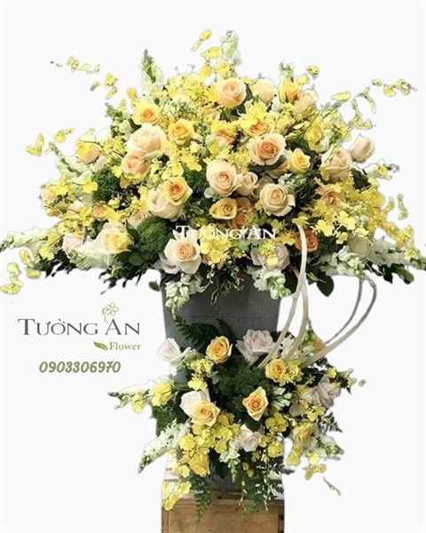  Hộp Hoa Tông Vàng - B140 