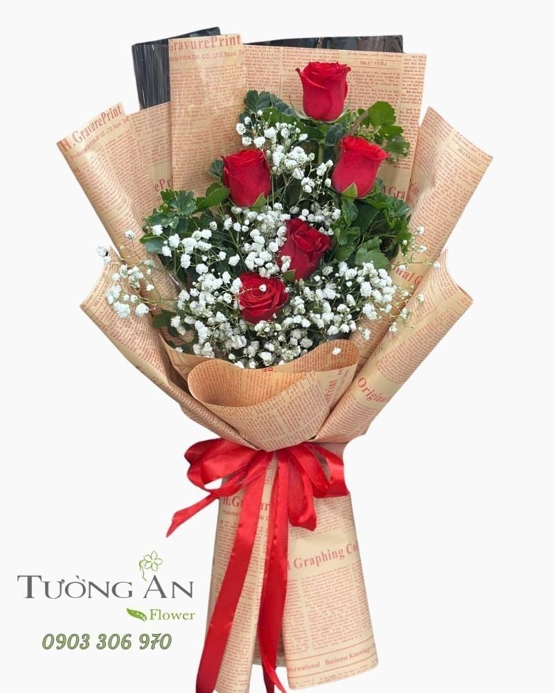  Bó Hoa Lời Yêu Cổ Điển - HBD46 