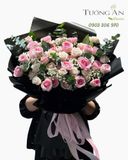  Bó Hoa Hồng Nhung Kiêu Sa - HBD84 