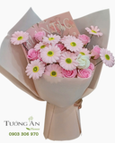  Bó Hoa Sáp Mộng Hồng Cúc Trắng- HST43 