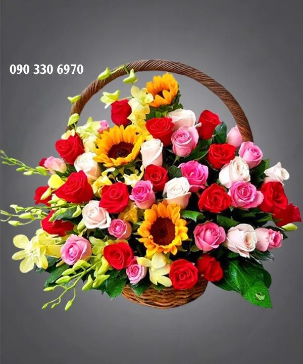  Giỏ Hoa Trọn Vẹn - A308 