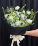  Bó Hoa Sương Mai Xanh - HBT45 
