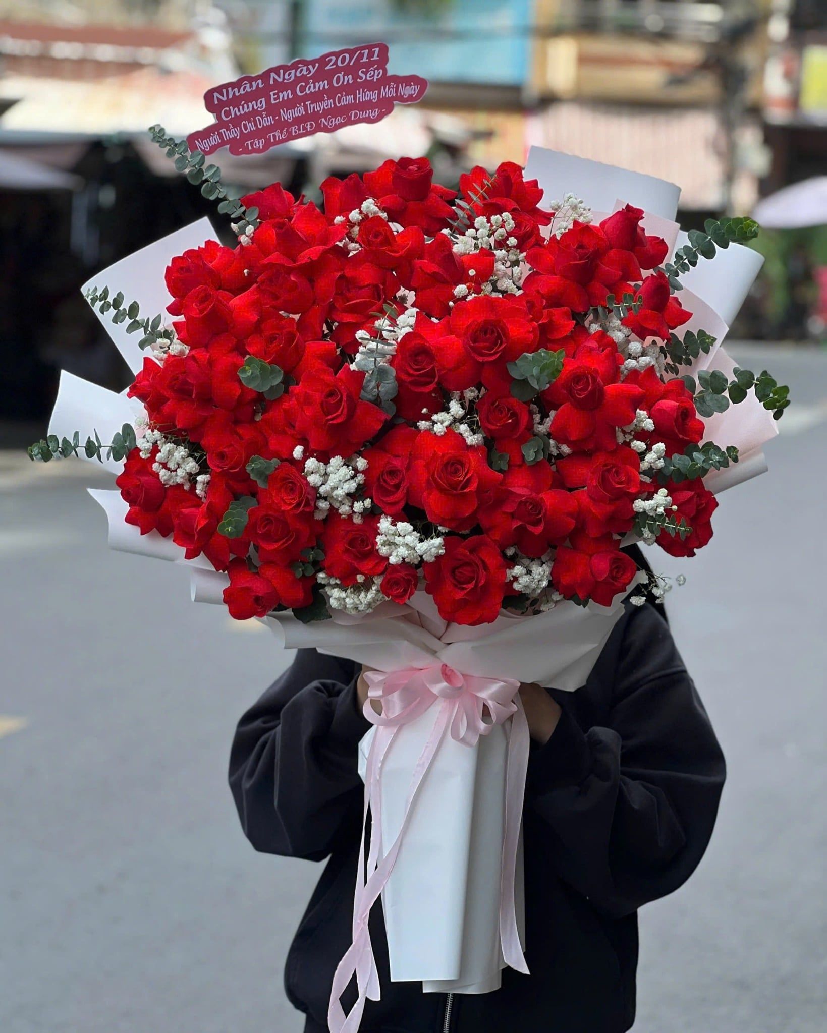  Bó Hoa Đỏ Diễm Vĩnh Tâm - HBD14 