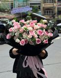  Bó Hoa Hồng Nhung Kiêu Sa - HBD84 