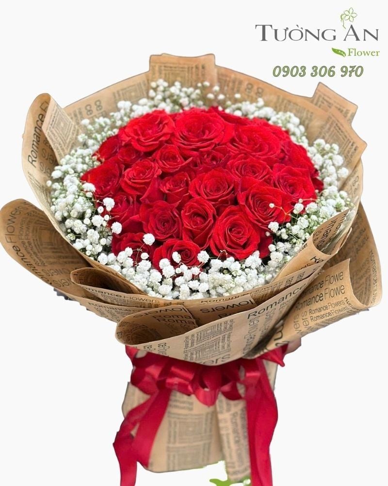  Bó Hoa Trái Tim Quyến Rũ - HBT42 