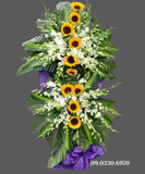  Vòng Hoa Chia Buồn Hướng Dương - B209 