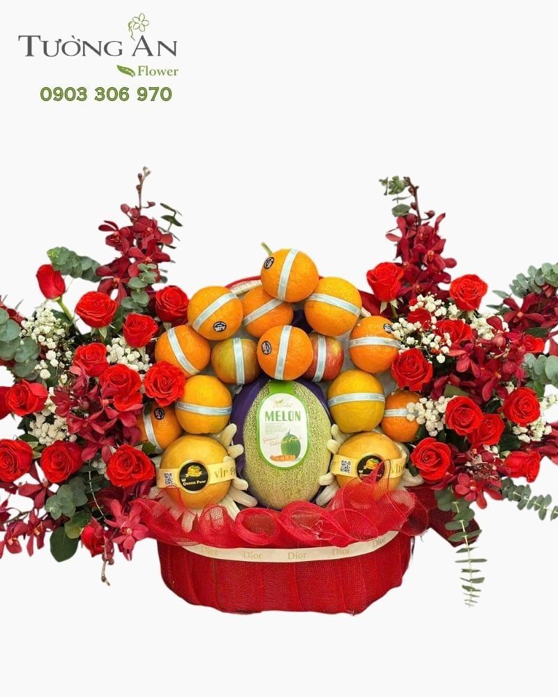  Giỏ Trái Cây Hồng Phúc Vinh Hoa - GTC07 