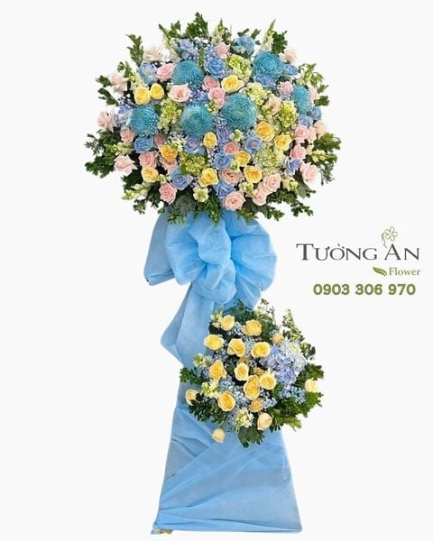 Hoa Chúc Mừng Lam Ngọc Cát Tường - HCM106