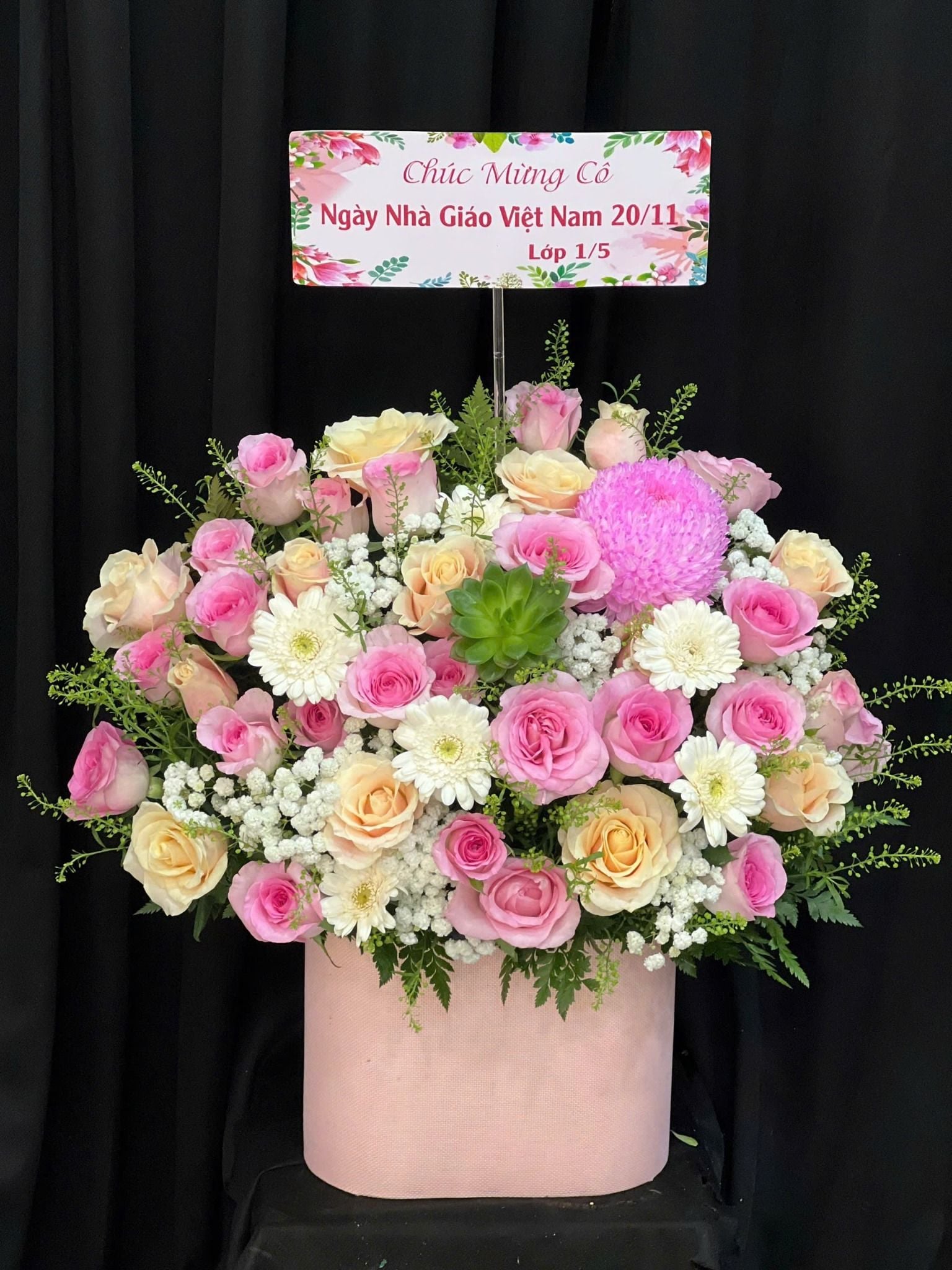  Hoa Cắm Hộp Mùa Hoa Thương Mến - HCH42 
