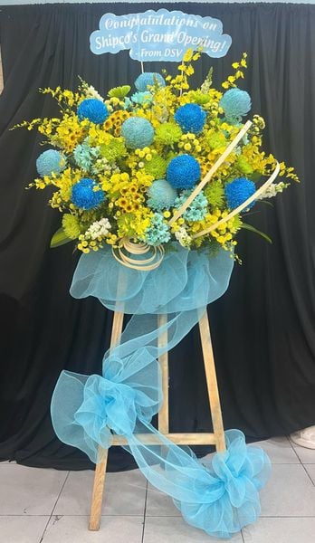 Hoa Chúc Mừng Khởi Sắc Xanh Tươi - HCM35