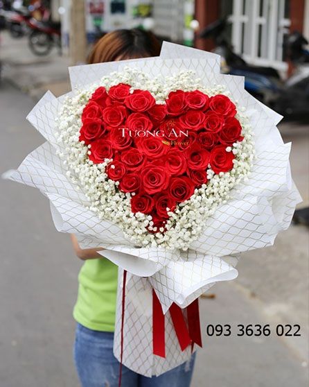 Bó Hoa Trái Tim Yêu