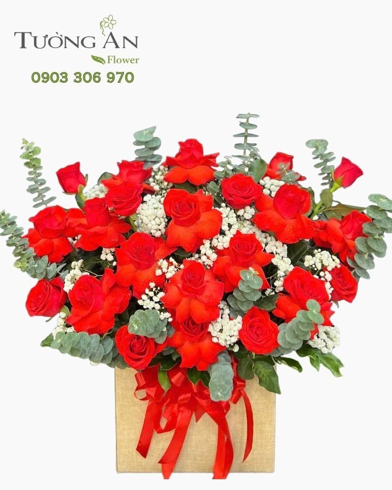  Hoa Cắm Hộp Ngọn Lửa Thành Công - HCH161 