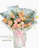  Bó Hoa Đào Hồng Nhẹ Nhàng - HBD86 