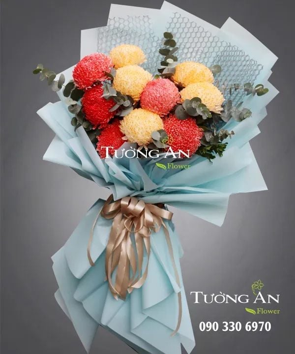  Bó Hoa Cúc Mẫu Đơn - A165 