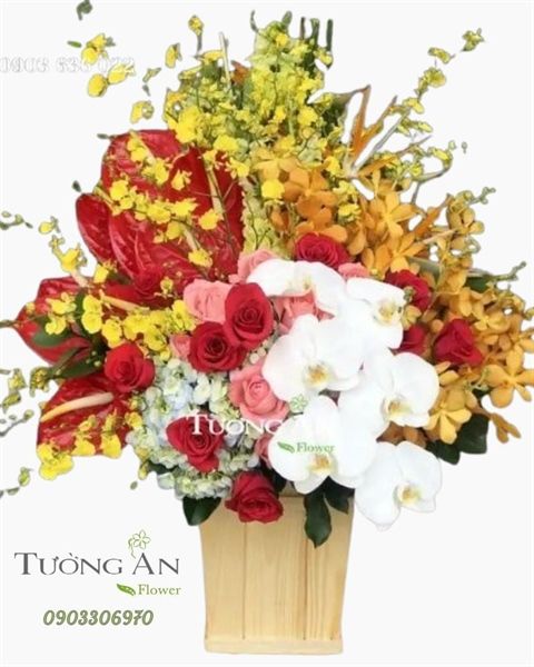  Hộp Hoa Chúc Mừng - B144 