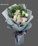  Bó Hoa Áo Hồng - S284 