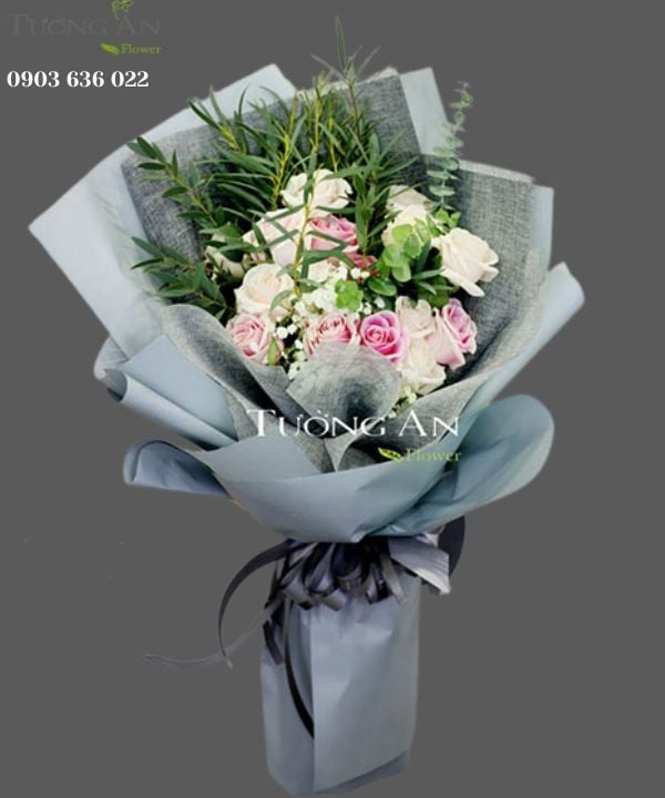  Bó Hoa Áo Hồng - S284 