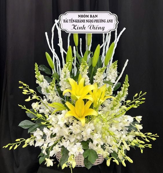 Giỏ Hoa Hoàng Nguyện An Yên - GH29